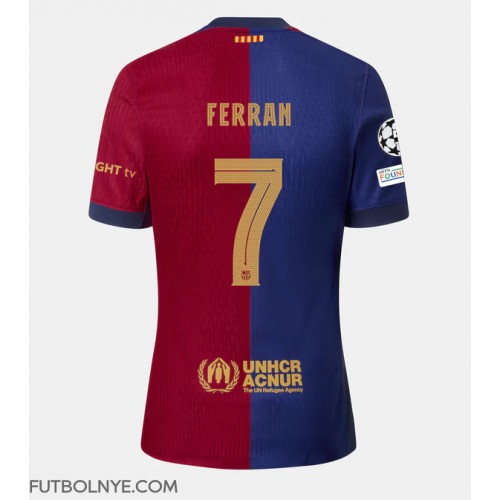 Camiseta Barcelona Ferran Torres #7 Primera Equipación 2024-25 manga corta